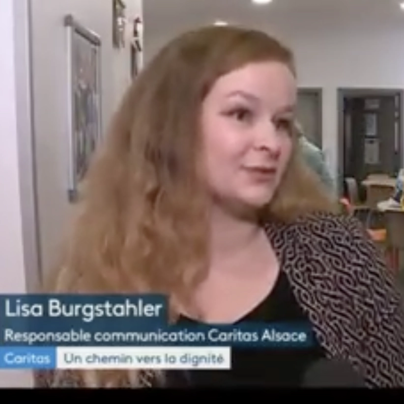 Caritas Alsace - Lisa interview pour France 3